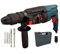 TRAPANO SCALPELLATORE MARTELLO DEMOLITORE 800W 26MM TASSELLATORE 5 ACCESSORI