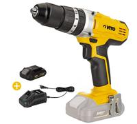 Trapano Senza Filo 20V + Batteria 4AH Litio + Caricatore Veloce VITO EGO LI