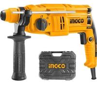 Trapano Tassellatore INGCO SDS Plus + Valigetta Nera + Manico + 3 punte SDS