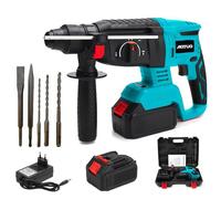 Trapano Tassellatore Martello Demolitore a Percussione 2 Batterie 48Vf SDS