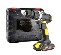 trapano, Trapano avvitatore a batteria 26 pezzi 2 x batteria Li-Mini 24V Cacciavite elettrico Manicotto completo Bit Strumenti Accessori