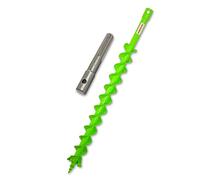 Trapano WERHE® Profi in acciaio massiccio, punta da terra per trapano 60 mm a doppio albero estremamente robusto con adattatore SDS Max - trapano per pozzi punta precisa.