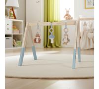 Little Dutch 8910 Baby Gym - Trapano da gioco in legno con ciondoli in tessuto - Forest Friends