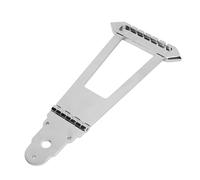 Trapezio Tailpiece Chitarra a 6 Corde Parti di Ponte Metallo Acoustic Jazz Bass Argento