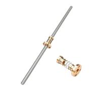 Trapezoidale Piombo Vite di Trasmissione Asta 1PC T8 Vite di comando con 1PC T8 Dado anti-gioco Caricato a molla Dado Eliminazione Gap Dado for filettatura(T8 Lead 1mm,330mm with nut)