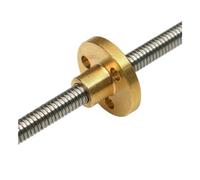 Trapezoidale Piombo Vite di Trasmissione Asta Vite conduttrice T10 con dado in ottone for motore passo-passo Passo/2/4/8/10/12/14/16/20 mm, acciaio inossidabile, for stampante 3D CNC(Lead 12mm,500mm)