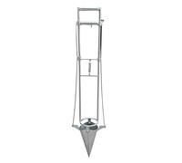 Trapiantatore manuale per piantine orticole, attrezzo a manico lungo per la messa a dimora di bulbi, seminatrice a spinta per agricoltura e giardinaggio.