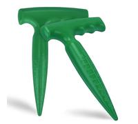Trapiantatore Manuale Piantine Verde Perforatrice Scrofa A Mano Dibbler Macchina Regolabile Piantina Trapiantatrice Seminatrice Piante Carnose Taglierina Giardino Supplie(Dark green 2pcs)