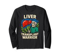 Trapianto di fegato Guerriero Cool Mens Chirurgia Recupero Maglia a Manica