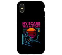 Trapianto Le Mie Cicatrici Raccontare una Storia Vintage Mens Chirurgia Patien Custodia per iPhone X/XS