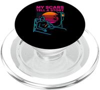 Trapianto Le Mie Cicatrici Raccontare una Storia Vintage Mens Chirurgia Patien PopSockets PopGrip per MagSafe