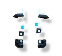 Trappa magnetica Push-Open per piastrelle - sportello d’ispezione invisibile e discreto - kit completo 2 trappe con supporti, magneti e fissaggi - Outillage Carreleur 2.0