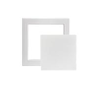 Trappe de Visite Placo Pannello di accesso for cartongesso Foro ispezione autoadesivo Parete Soffitto Coperchio portello bianco Universale in plastica(100mmX150mm)