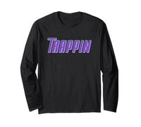 Trappin Viola Trap Music Gear for Trap Beat Rappers Maglia a Manica