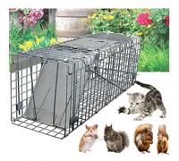 Trappola a Cattura Viva per Topi e Ratti, Gabbia a Rete Riutilizzabile per Interni ed Esterni (62x19x22 cm) Trappola Etica a Cattura Viva Questo dispositivo meccanico permette di catturare topi e altr