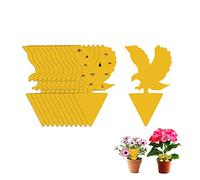 Trappola adesiva per moscerini della frutta, 12 pezzi, trappole per moscerini e funghi, trappola per insetti, adesivo giallo per cucina, interni ed esterni, cattura mosche bianche, zanzare, funghi