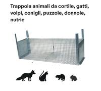 Trappola animali da cortile, gatti, volpi, conigli, puzzole, donnole, nutrie