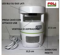 Lampada Antizanzare UV LED Elettrica cfg ez006 Usb Casa Camper Campeggio Ufficio