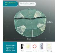 Trappola da pesca con design a imbuto multiplo, rete di nylon rinforzata pieghevole, disponibile in diverse dimensioni da 30 46 cm di diametro (D)