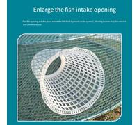 Trappola da pesca con tre o sei punti di ingresso per una facile cattura, realizzata con rete di nylon rinforzata pieghevole, diverse opzioni di dimensioni da 30 cm a 46 cm (D)