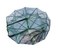 Trappola da pieghevole in nylon, per il cancro, pieghevole, multifunzione, portatile, pieghevole, per la cattura di piccoli pesci, granchi, granchi,
