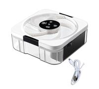 Trappola elettrica per mosche, automatica, girevole, per uso domestico, silenzioso, con ricarica USB, materiale ABS, design compatto, 19 x 19 x 0,75 cm