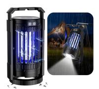 Trappola elettrica per mosche, forte insetticida elettrica a energia solare, portatile, protezione UV per zanzare, mute USB, per casa, esterni, campeggio