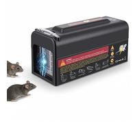 Trappola elettrica per topi con sensore intelligente, trappola per topi che uccidono istantaneamente, trappola per topi riutilizzabile ad alta tensione per ratti e topi, trappola umana per cucina