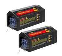 Trappola elettrica per topi da interni, con porta anti-fuga, ricaricabili e riutilizzabili, per uso esterno, per roditori, topi, per cucina e garage, confezione da 2