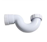 Trappola for di scarico in plastica bianca curva a U per vasca da bagno 40 mm