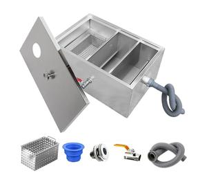 Trappola for grasso in acciaio inossidabile | Da installare sotto il lavello della cucina di un ristorante(45*25*23cm/18*10*9in)