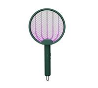 Trappola for zanzare elettrica pieghevole, trappola for mosche, racchetta for zanzare ricaricabile tramite USB, trappola for insetti con luce UV(Green)