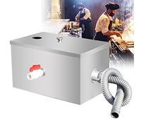 Trappola Grasso Sottolavello, Trappola Grasso per Cucina e Ristorante, Intercettore in Acciaio Inossidabile per Cucina e Ristorante, Facile da Pulire(Size:30 * 25 * 25cm)