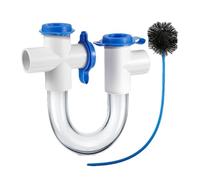 Trappola in PVC-U, trappola trasparente per condensa da 1,9 cm | Sifone trasparente a U, accessori AC, kit di pulizia dello scarico della condensa per prestazioni ottimali