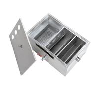 Trappola intercettatore di grasso in acciaio inossidabile | Separatore di grassi per ristoranti e cucine domestiche: separazione olio-acqua(80 x 40 x 30cm)