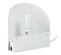 TRAPPOLA LUMINOSA ECOFLY per mosche e insetti volanti A PIASTRA COLLANTE con feromoni e LAMPADA UV DA 20 W (HACCP)