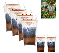Trappola mosche,Trappola per Mosche da Appendere all'aperto con Esca per Mosche per il controllo dei parassiti, trappola per mosche che uccide fino a 20,000 mosche per Giardino all'aperto,Fattoria,Sta