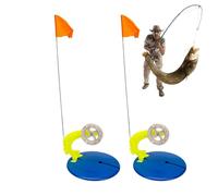 Trappola per bandiera per la pesca sul ghiaccio, Bandiera per la pesca sul ghiaccio - Allarme di ribaltamento per pesca sul ghiaccio 2X - Strumento di localizzazione automatica della pesca per il loca