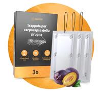 Trappola per bigodini di prugne - 3 pezzi - con spago - trappola per feromoni - combattere bigodini - contro i bigodini di prugne - rimedio contro i bigodini di prugne - prugne