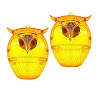 Trappola per calabrone, appendibile, 2 x cattura api con luce LED, riutilizzabile, per fattoria, giardino, patio, cortile, uso esterno