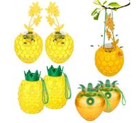 Trappola per Calabroni Asiatici con Luci LED Solari, Nuovo Modello 2026 - Trappola per Vespe da Esterno Riutilizzabile con Doppio Ingresso, per Giardini, Terrazze e Orti (C)