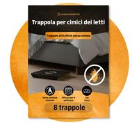 TRAPPOLA PER CIMICI DA LETTO 8 PEZZI CON SOSTANZA ATTRATTIVA EFFICACE CONTRO INF