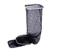 Trappola per esche da pesca, Rete for pesci pieghevole Keep Net Mesh Cestino da pesca Live Well Nero 31x31x150 cm