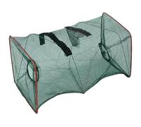 Trappola per esche da pesca, Rete for pesci Tasca for granchi Cestino for e gamberetti Secchio portatile Borsa a rete piccola ad asciugatura rapida L(Fishing Net Cage)