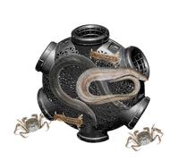 Trappola per esche da pesca, Trappola per granchi | Gabbia portatile per la cattura di granchi | da pesca con prese d'aria dense per la cattura di aragoste, gamberi, granchi, aringhe, gamber