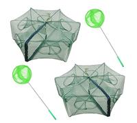 Trappola Per Gamberetti, ZffXH 2pcs Trappola Per Pesci, Portatile, Pieghevole, Per Granchi, Gamberi, Pesci, Pesciolini, Gamberetti, Trappola Pesci, Rete Trappola Pesca