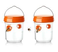 Trappola per giacca insetti, trappola per calabrone asiatico, modello con luce, catcher giacca riutilizzabile a doppio canale, per giardino balcone esterno, senza attraente chimico