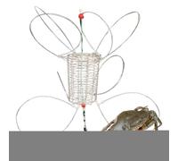 Trappola per granchi, 8 passanti per la cattura di granchi, cestino portatile per acqua e salata, cattura aragoste, gamberetti, in ghiaccio, kayak