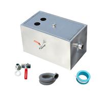 Trappola per Grassi Commerciale in Acciaio Inossidabile, intercettatore sottolavello per ristoranti e Mense, 50x29x29 cm - Soluzione efficiente per la Cucina per la Gestione di Olio e Grasso