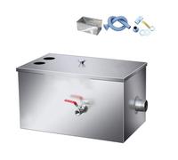 Trappola per Grassi, Intercettatore Commerciale in Acciaio Inossidabile per Sottolavello Di Ristoranti, Bar, Cucine Commerciali Domestiche, Lavastoviglie/40 * 30 * 30Cm/16 * 12 * 12In